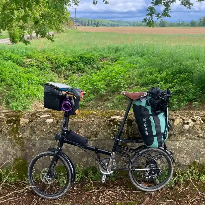 voyage à vélo avec sacoches en Lulu Bike