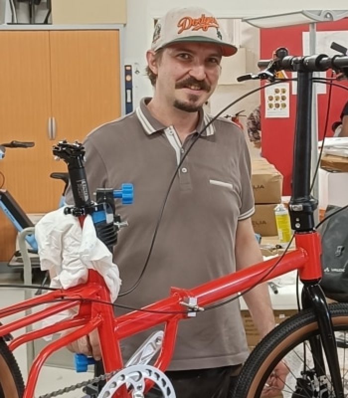 assemblage final du vélo